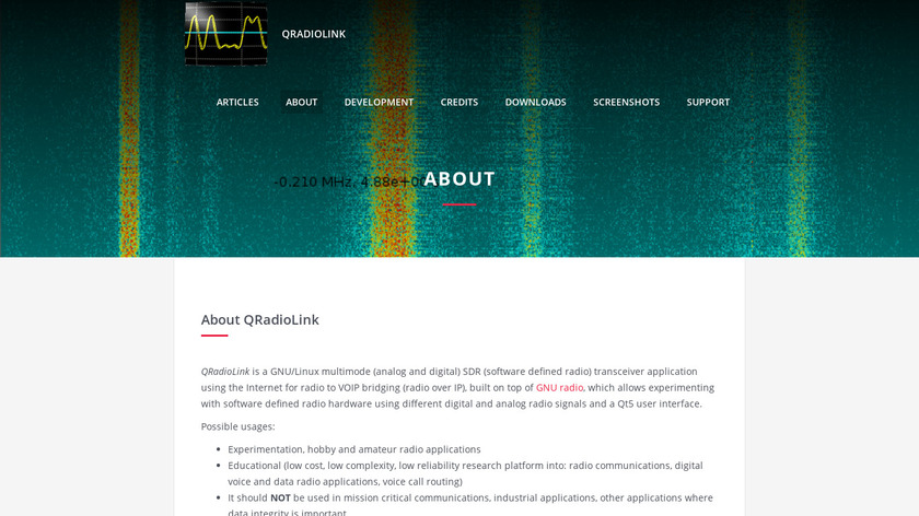 QRadioLink Landing Page