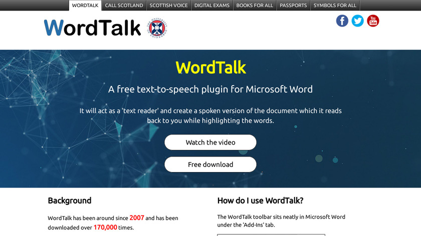 WordTalk Landing Page
