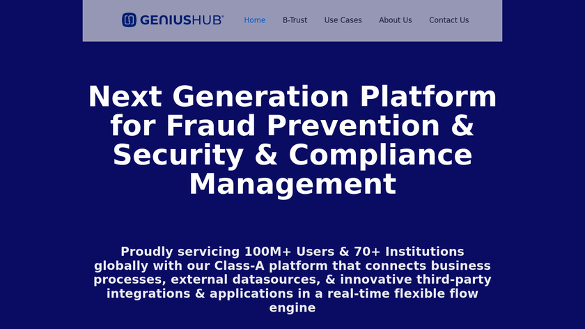 Genius Hub Landing Page
