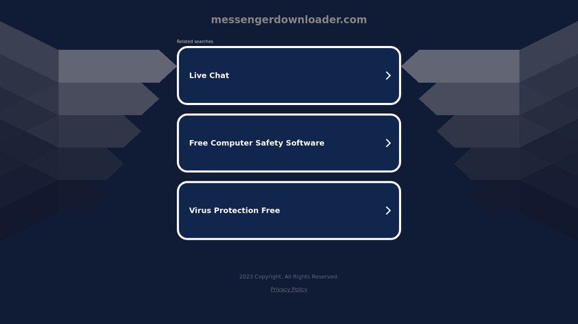 Messenger downloader Landing Page