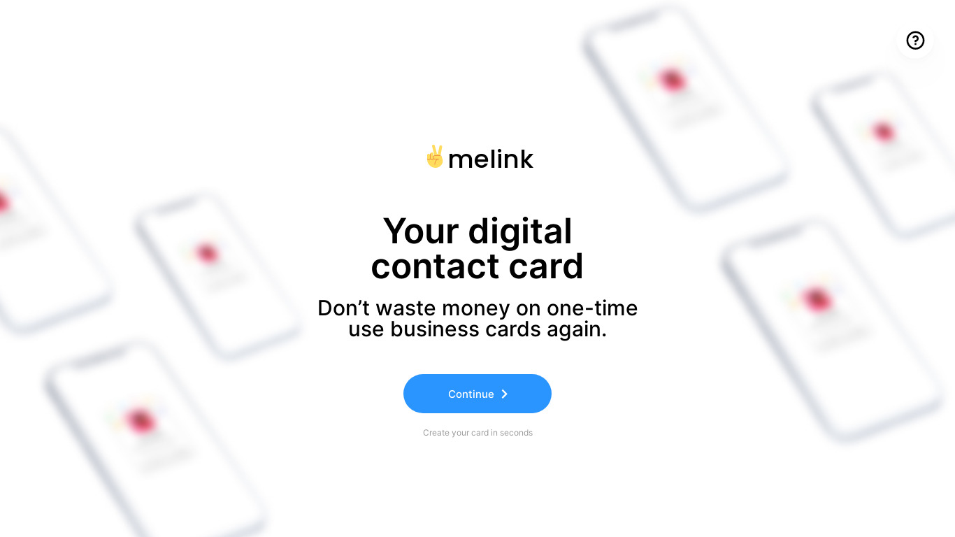 melink.to Landing page