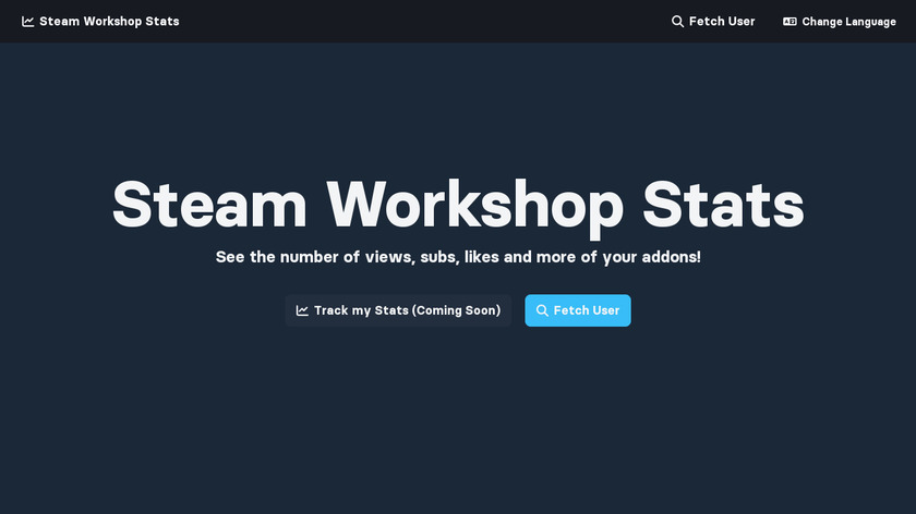 Steam Workshop Stats Landing Page