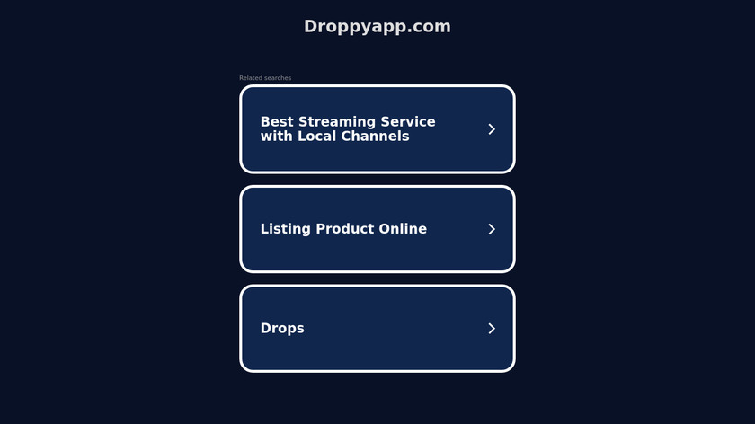 ww1.droppyapp.com DropPy Landing Page