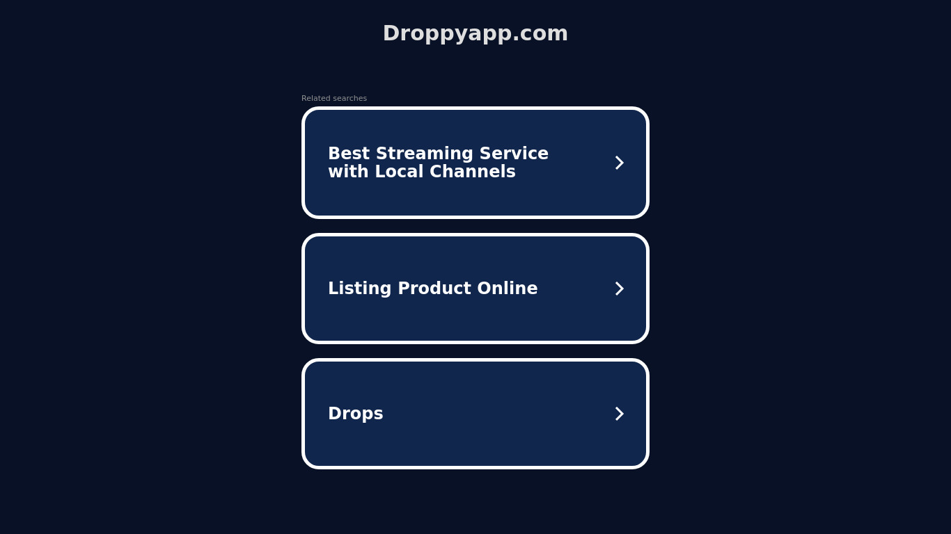 ww1.droppyapp.com DropPy Landing page