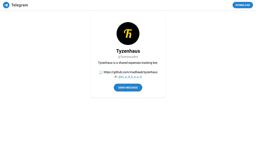 Tyzenhaus Landing Page