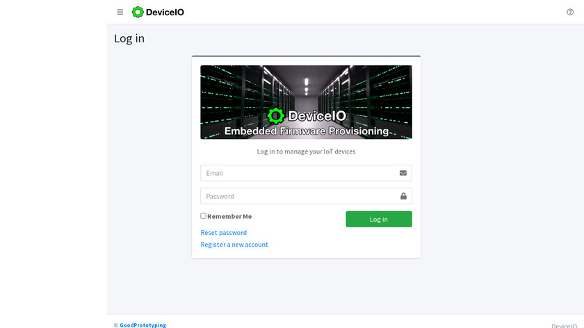 DeviceIO Landing Page