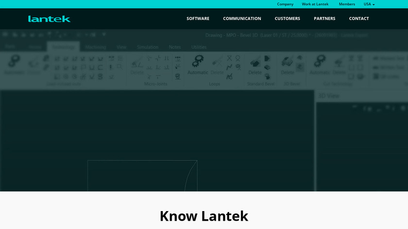 Lantek Landing Page
