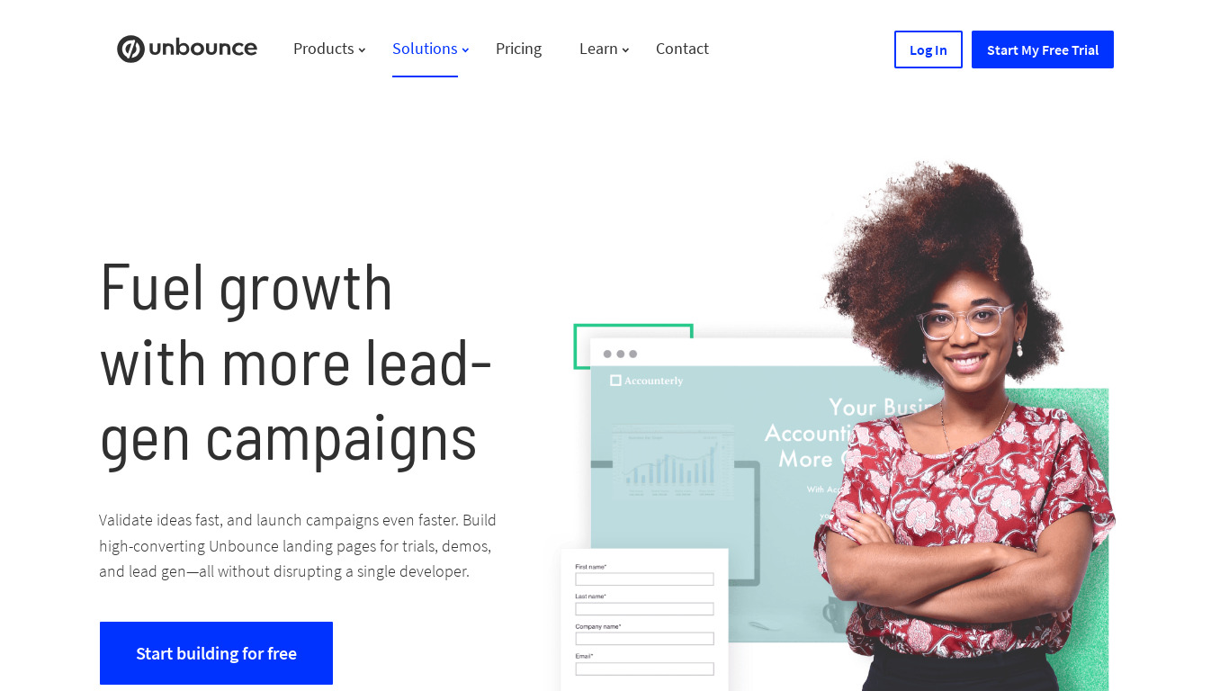 Copy Analyzer by Unbounce Landing page