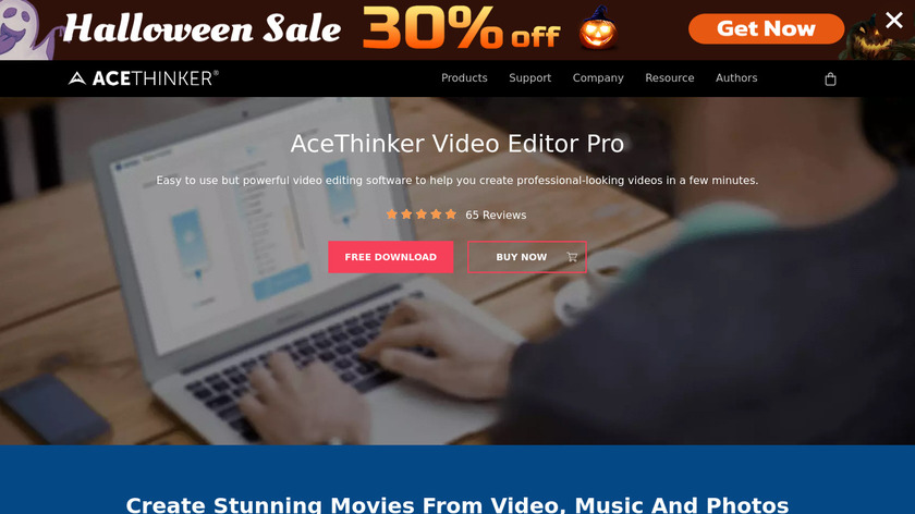 AceThinker Wind Cut Landing Page