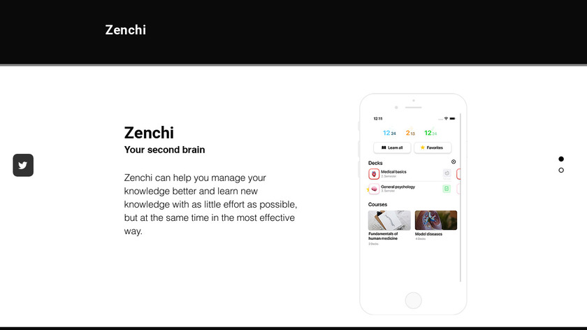 Zenchiapp.com Landing Page
