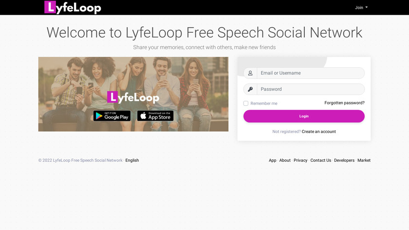 Lyfeloop Landing Page