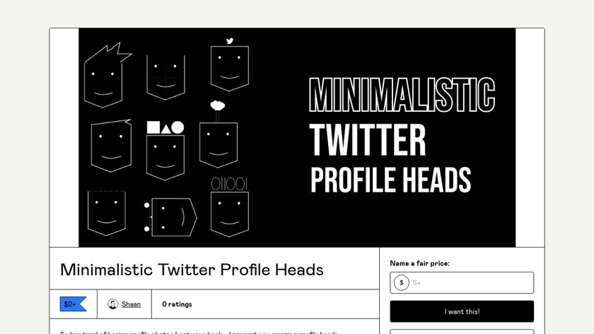 Minimalistic Profile Heads Landing Page