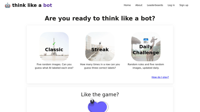 Think Like a Bot Landing Page