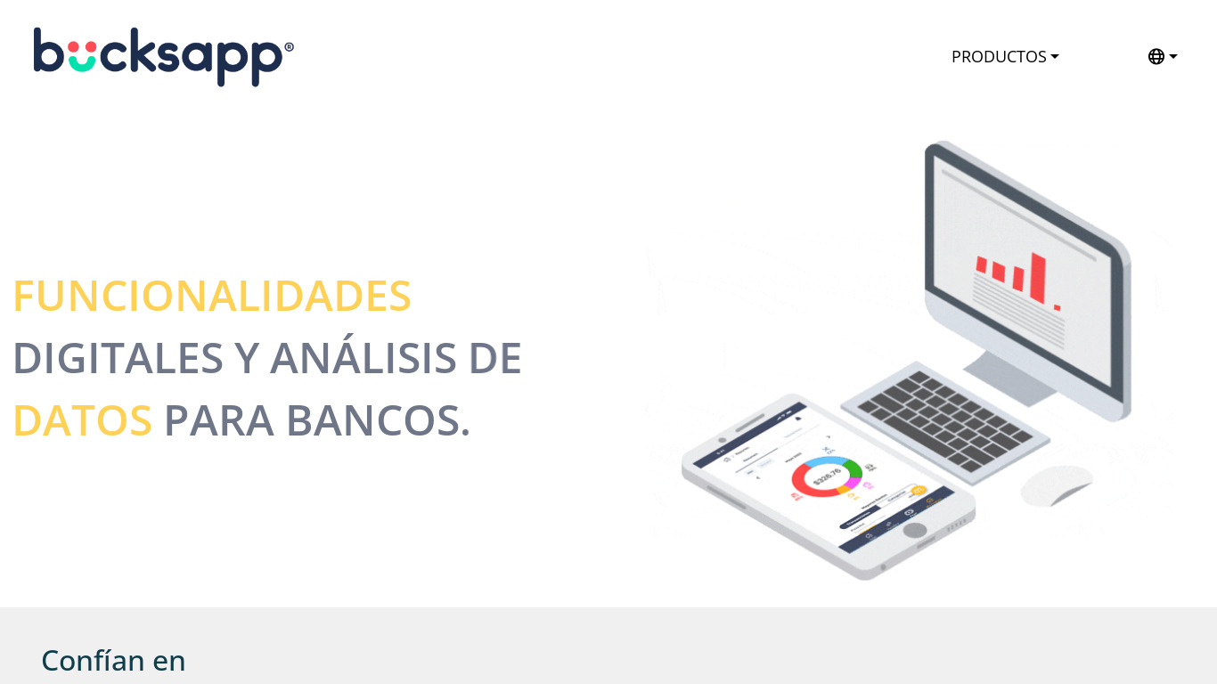 BucksApp Landing page