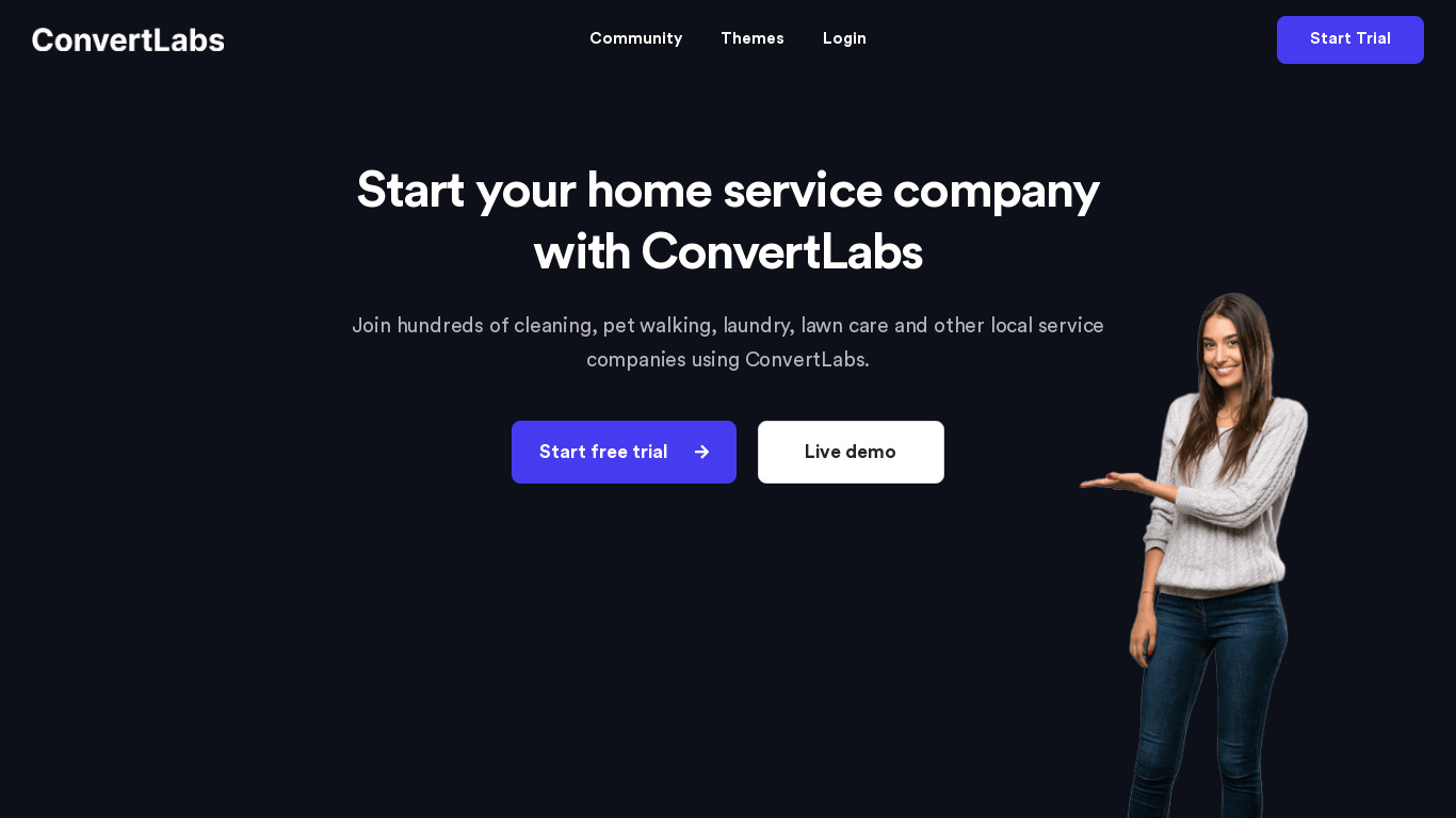 ConvertLabs.io Landing page
