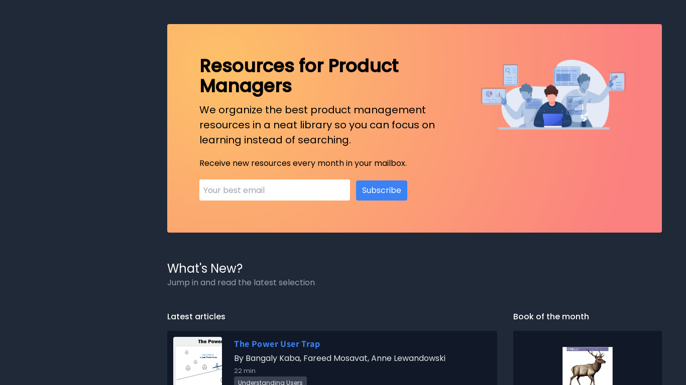 ProductVitamins Landing page
