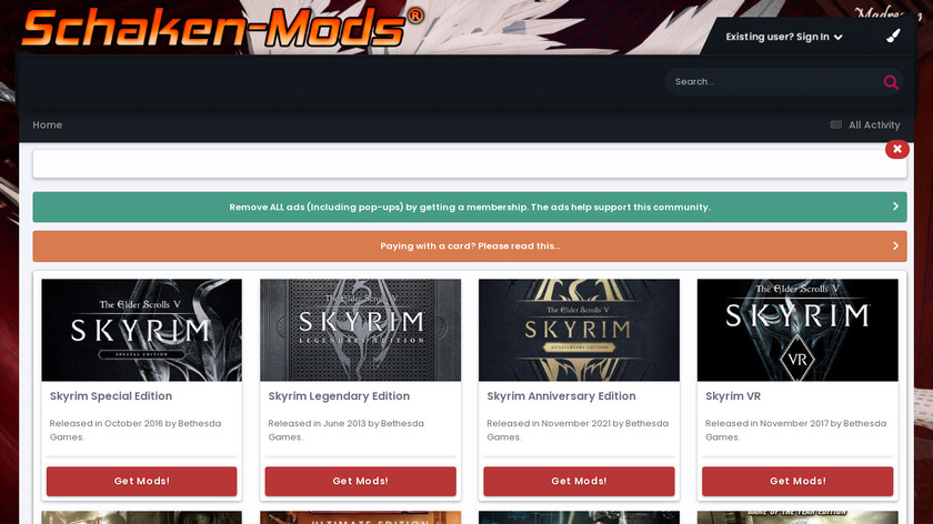 Schaken-Mods Landing Page