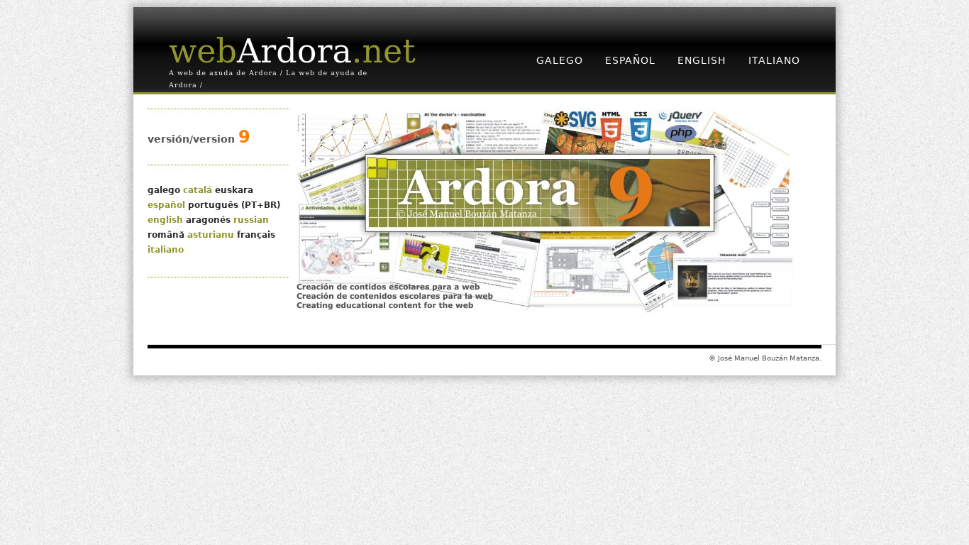 Ardora Landing page