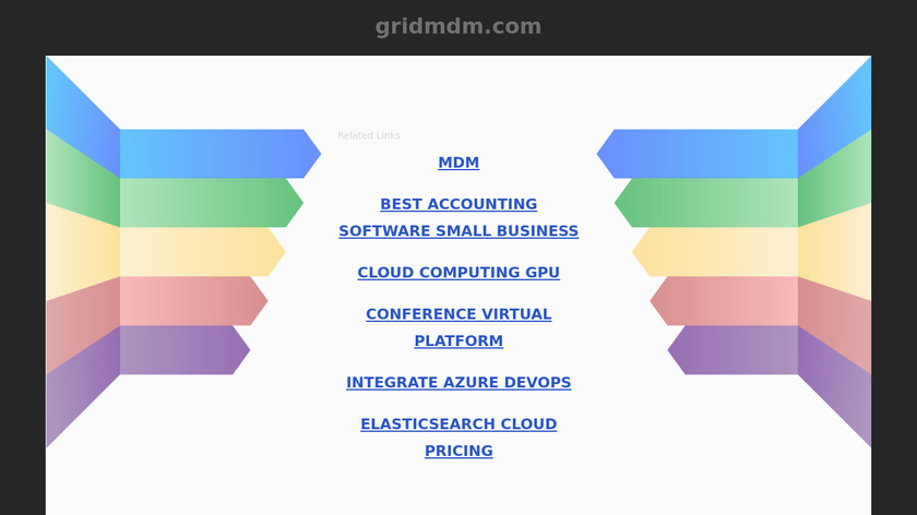GridMDM Landing Page