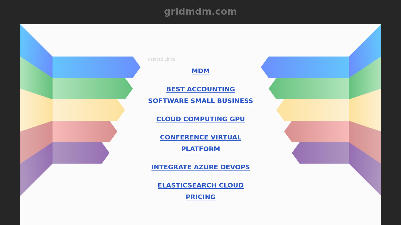 GridMDM Landing page