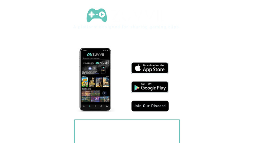 Zuvvii Landing Page