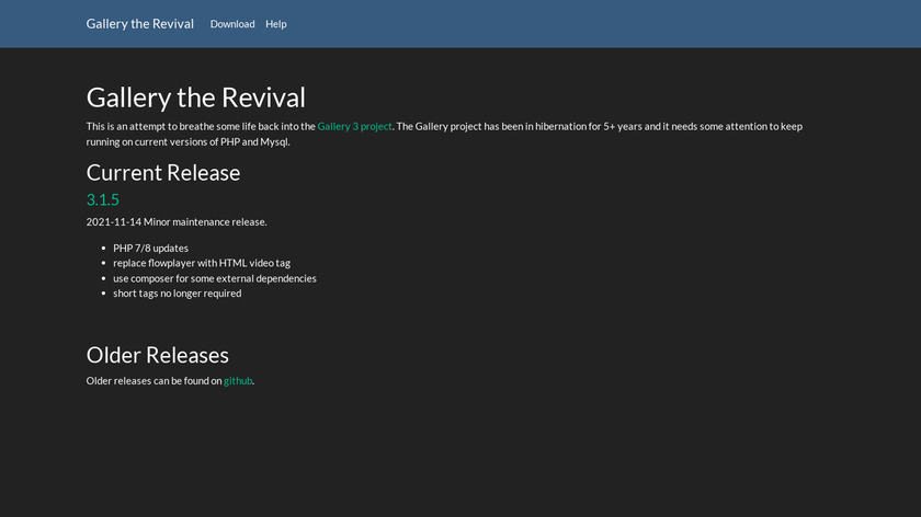 Gallery Revival Landing Page