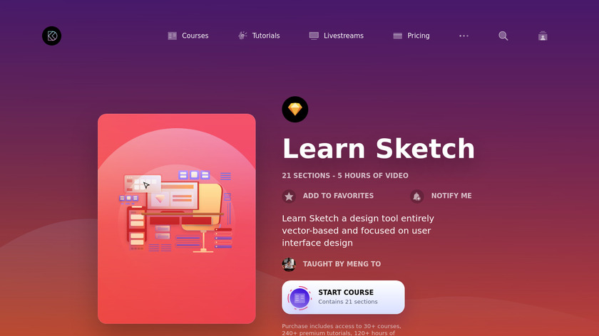 design+code : Sketch Landing Page