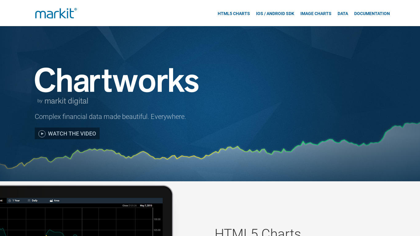 Chartworks Landing page