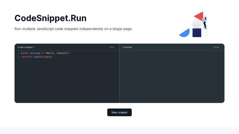 CodeSnippet.Run Landing Page