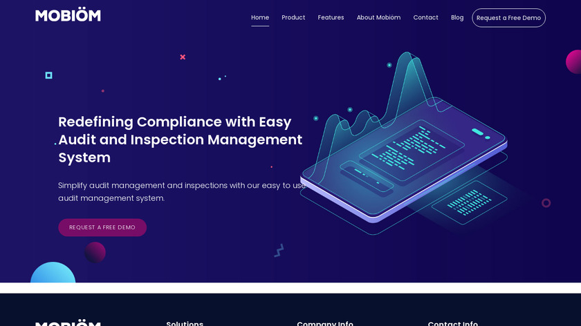 Mobiom Landing Page