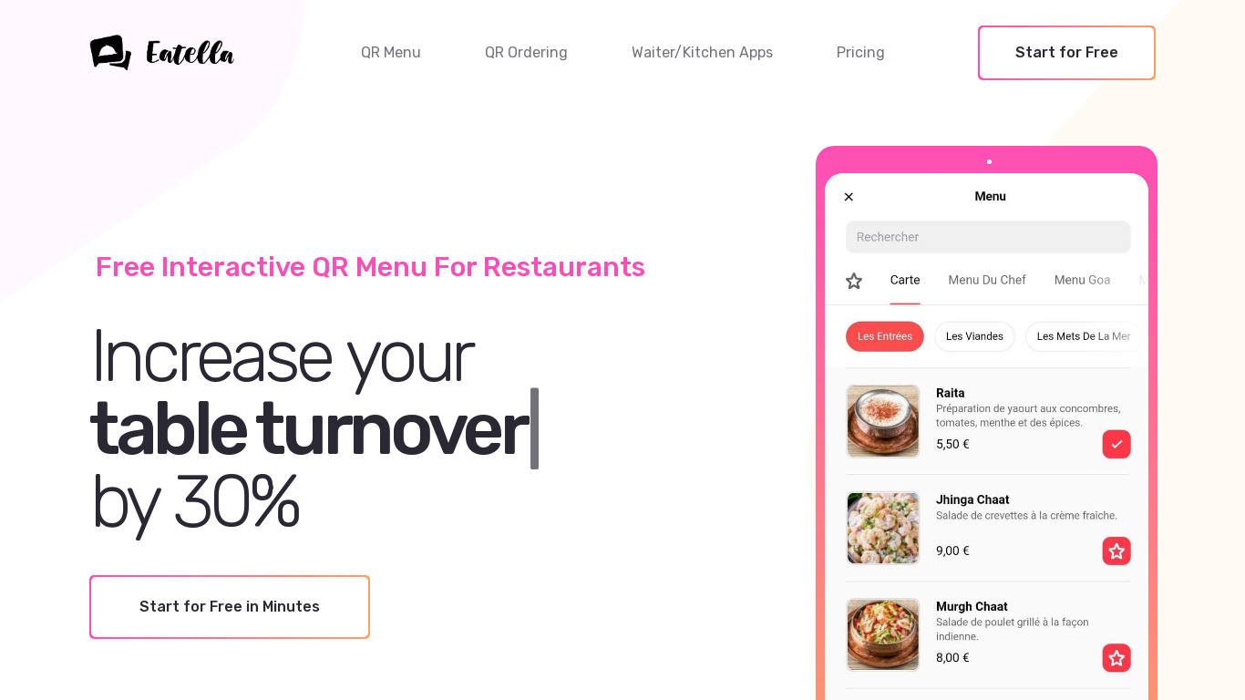 EATELLA Landing page