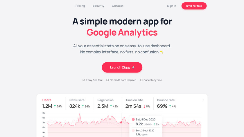 Ziggy Landing Page