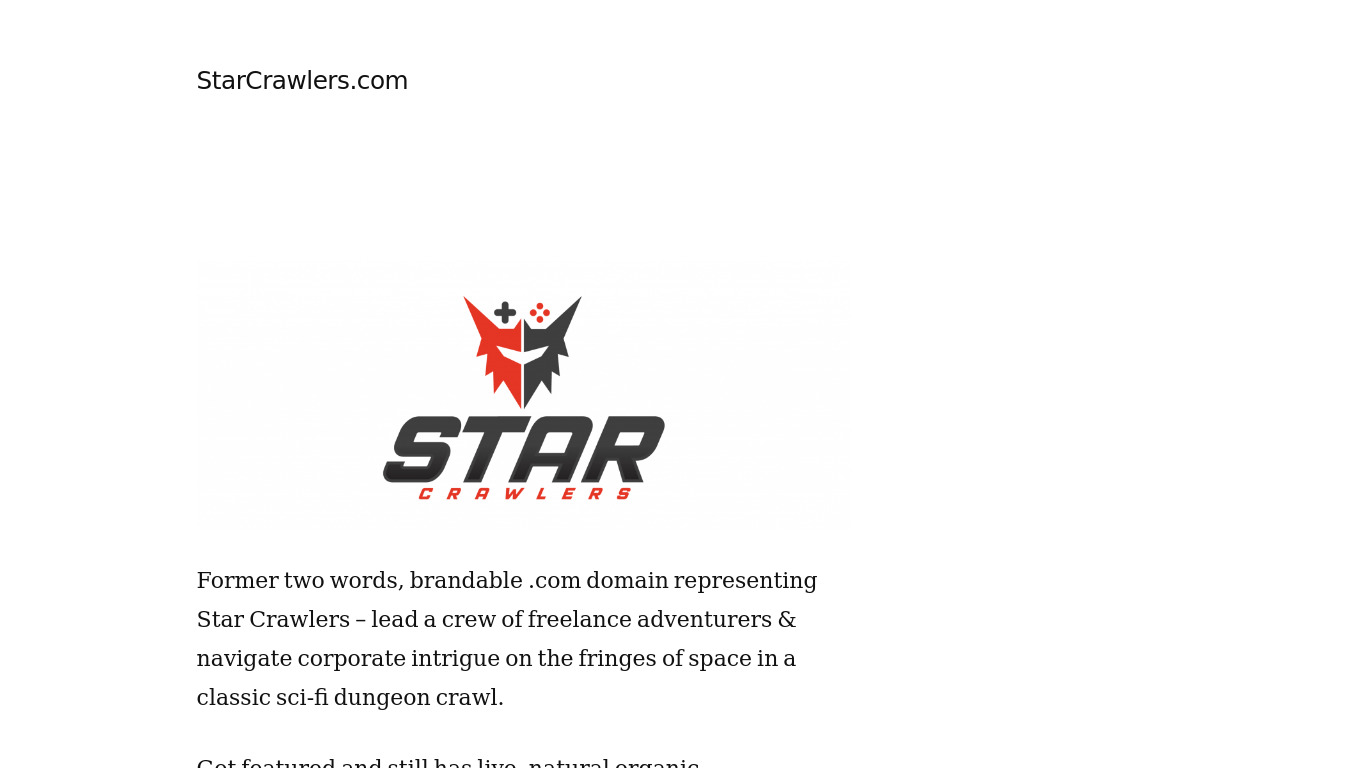 Starcrawlers Landing page