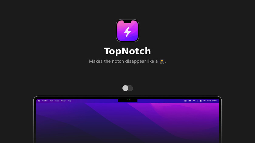 TopNotch App Landing Page