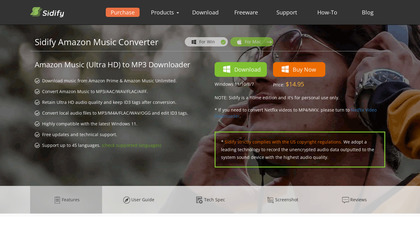 Sidify Amazon Music Converter screenshot