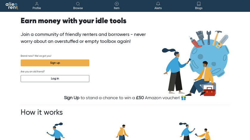 AlienRent Landing Page