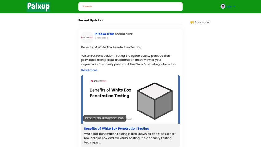 Palxup Landing Page
