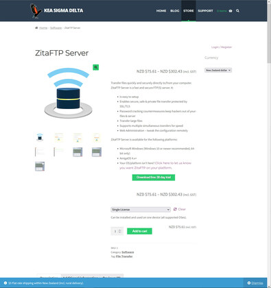 ZitaFTP Server image