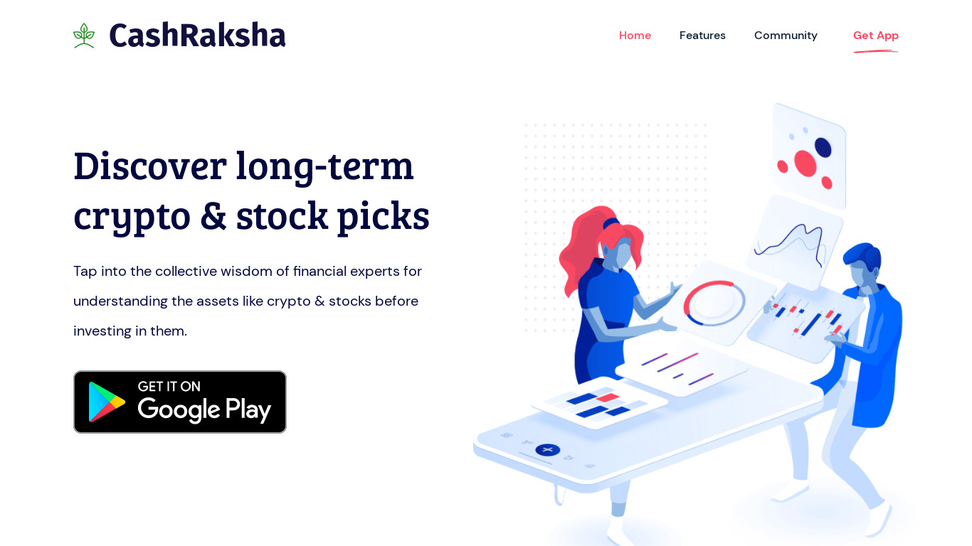 CashRaksha Landing page