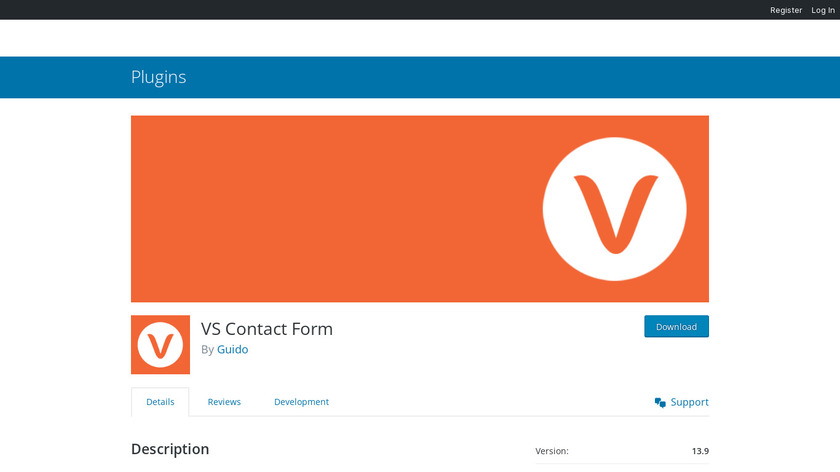 Very Simple Contact Form Landing Page