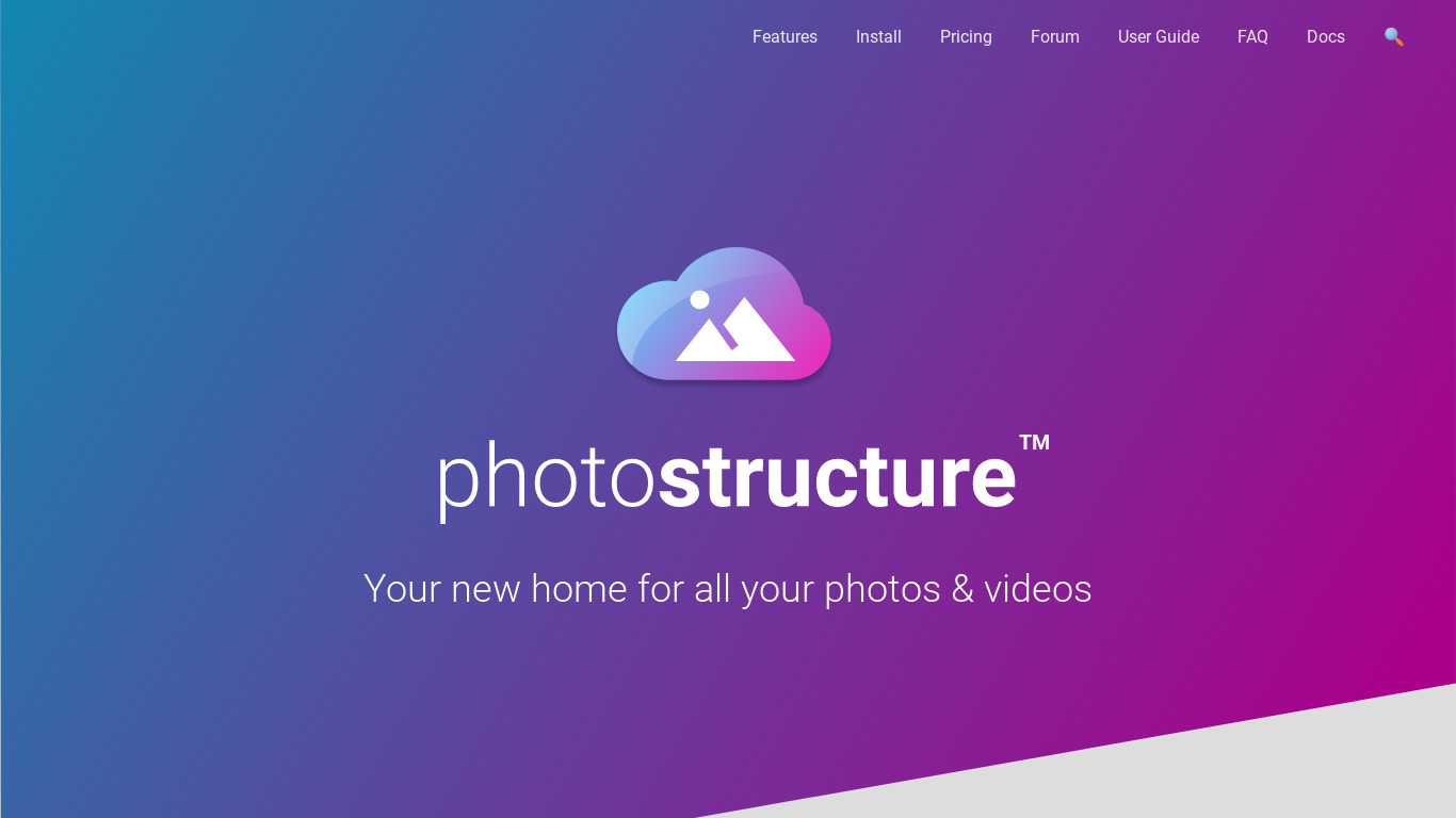 PhotoStructure Landing page