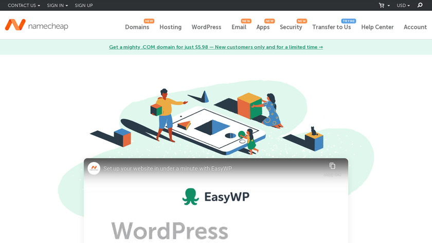 EasyWP Landing Page