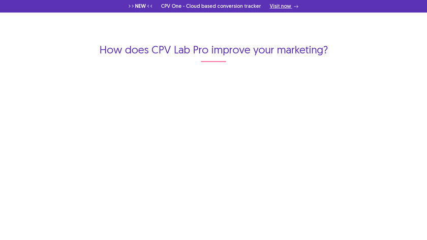 CPV Lab Pro Landing Page