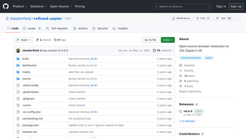 Refined Zapier Landing Page