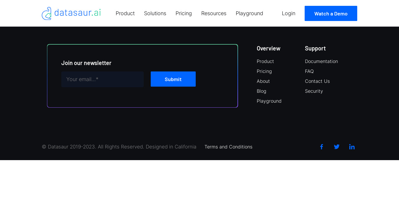 Audio Annotation by Datasaur Landing page