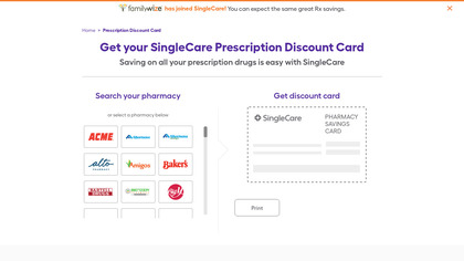 FamilyWize: Rx Savings Card image