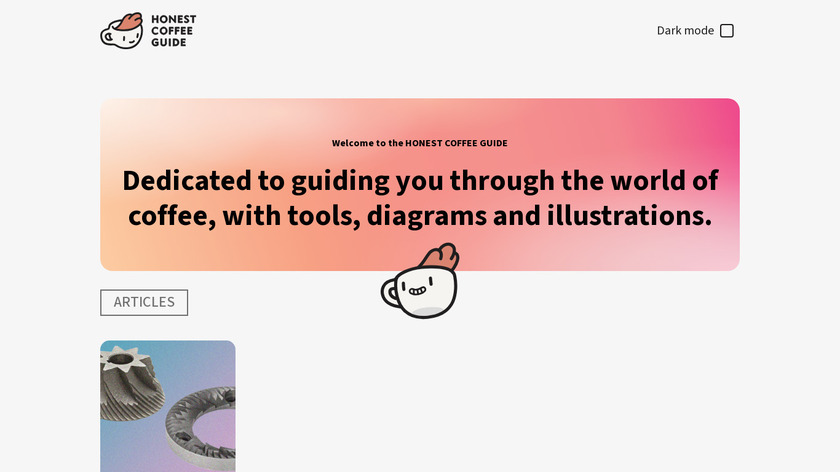 Honest Coffee Guide Landing Page