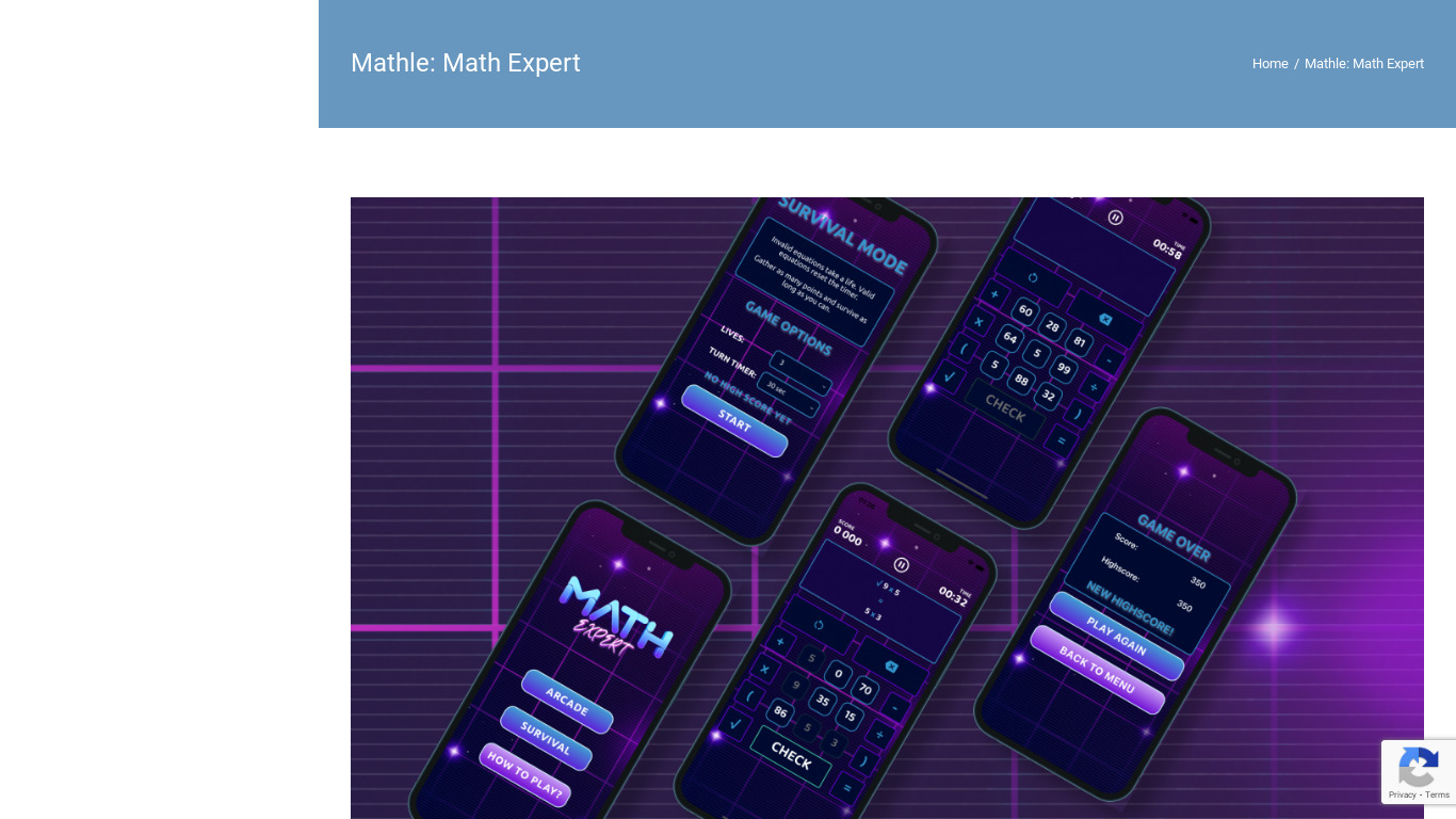 Math Expert: Master Equations Landing page