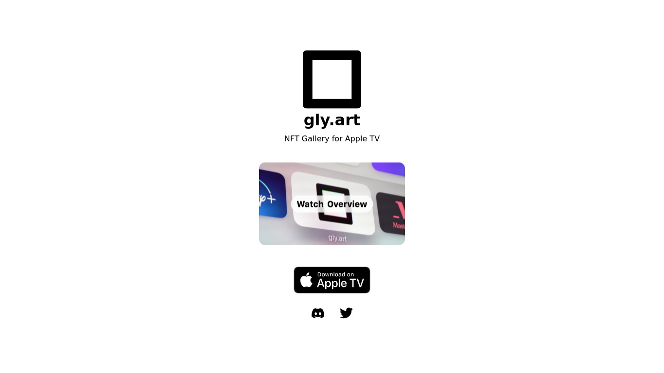 gly.art Landing page