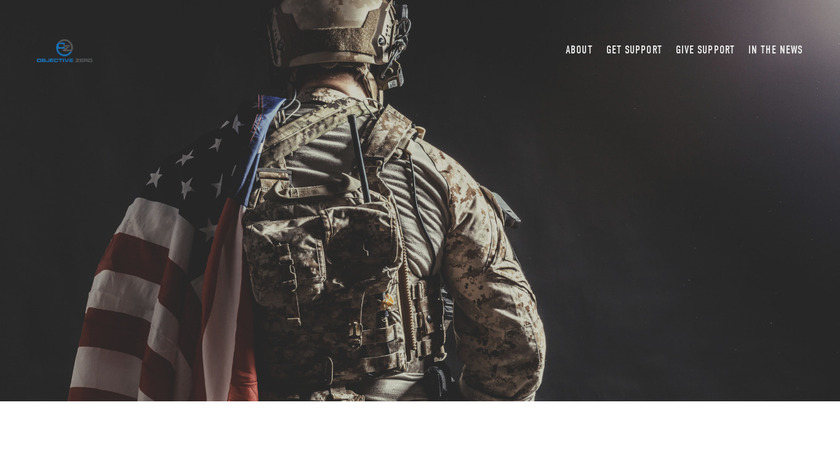 Objective Zero Landing Page